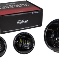 Harddrive Led Headlight/passing Lamp Set Black - Products