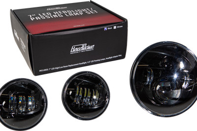 Harddrive Led Headlight/passing Lamp Set Black - Products