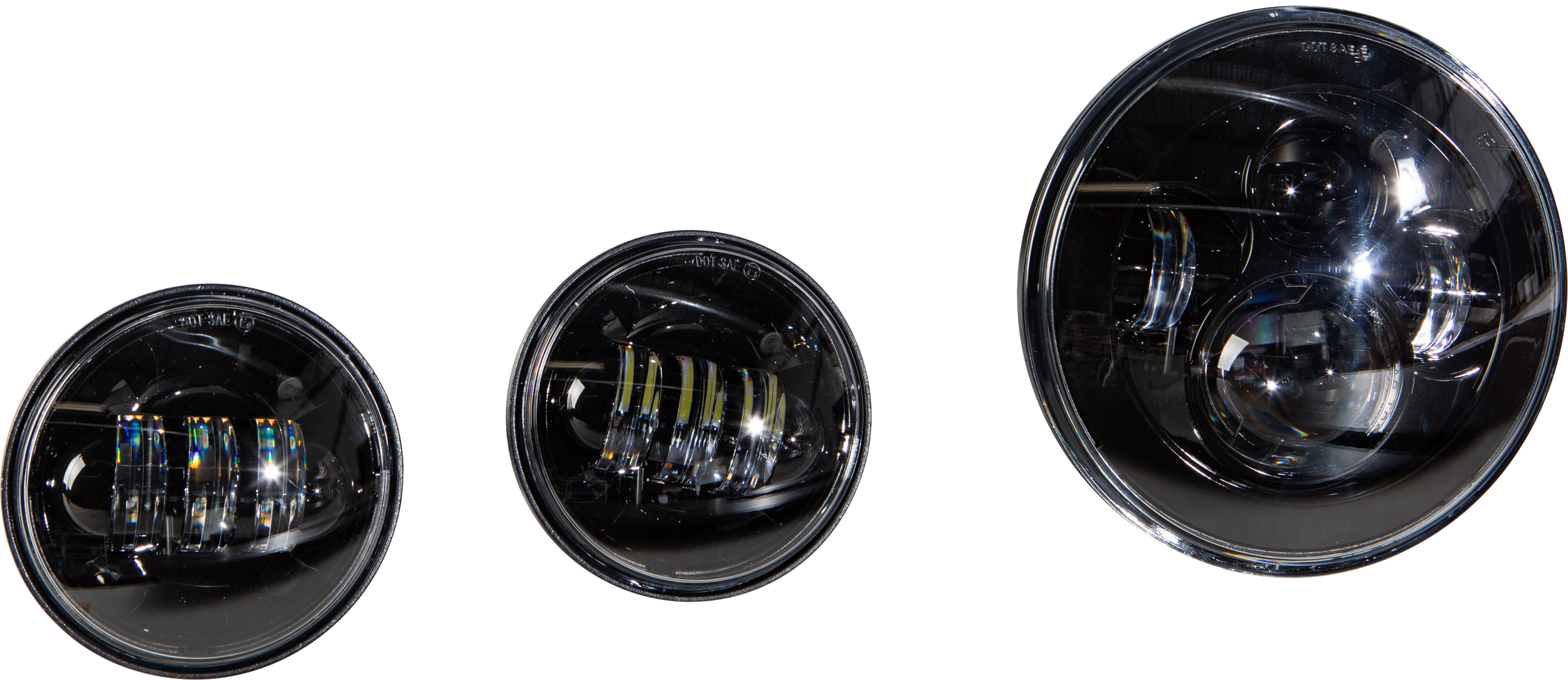Harddrive Led Headlight/passing Lamp Set Black - Products