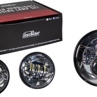 Harddrive Led Headlight/passing Lamp Set Chrome - Products