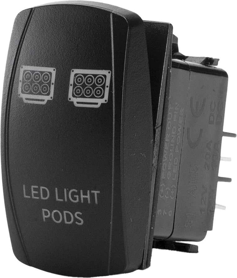Flip Led Light Pods Lighting Switch Pro Series Backlit - Atv Performance Products