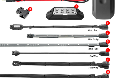 Xk Glow Led Underglow Advanced Kit Pol - Street Collection