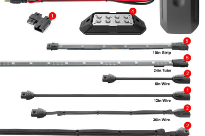 Xk Glow Led Underglow Standard Kit Pol - Street Collection