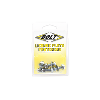 Bolt License Plate Bolts/nuts Zinc Plated Steel 4/pk - Harddrive Products