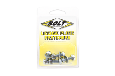 Bolt License Plate Bolts/nuts Zinc Plated Steel 4/pk - Harddrive Products