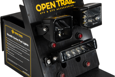 Open Trail Light Display For Pod And Bar Lights - Black - Atv Performance Products