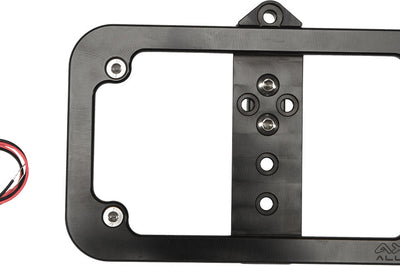 Axia Lighted License Plate Frame - Black - Atv Performance Products