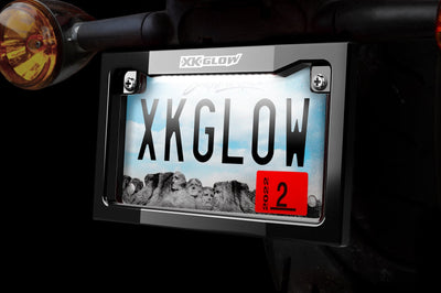 Xk Glow Lighted License Plate Frame Black - Offroad Collection