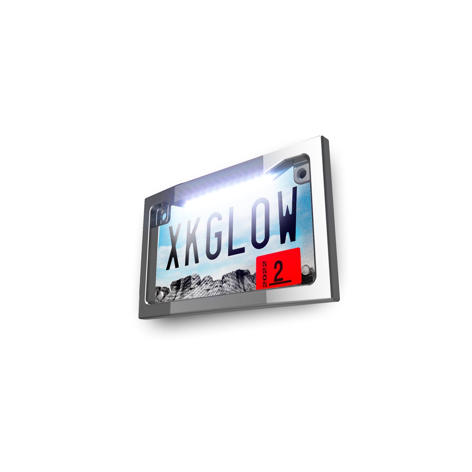 Xk Glow Lighted License Plate Frame Chrome - Offroad Collection