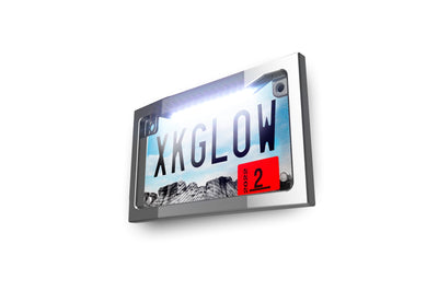 Xk Glow Lighted License Plate Frame Chrome - Offroad Collection