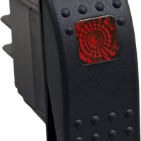 Open Trail Lighted Rocker 3 Position Switch Blue - Red - Atv Performance Products