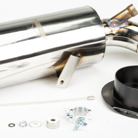 Straightline Lightweight Muffler Carbon Pol - Snowmobile Collection