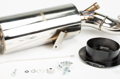 Straightline Lightweight Muffler Carbon Pol - Snowmobile Collection
