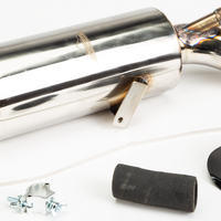 Straightline Lightweight Muffler Stainless Pol - Snowmobile Collection