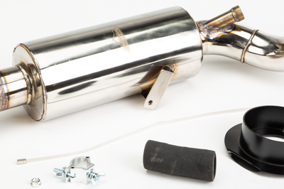 Straightline Lightweight Muffler Stainless Pol - Snowmobile Collection