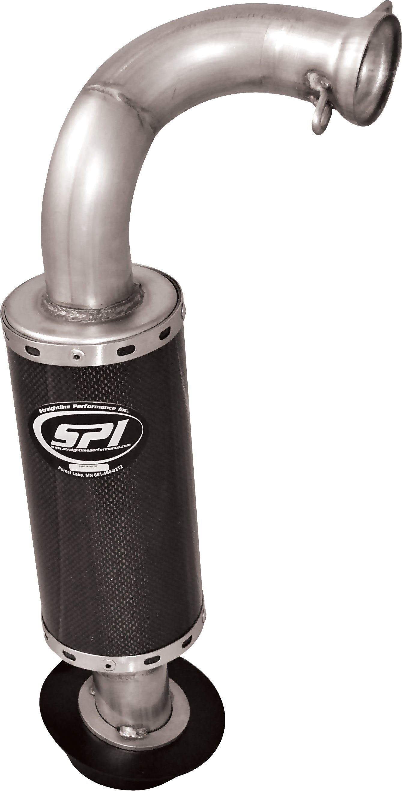 Straightline Lightweight Silencer Carbon Fiber - Snowmobile Collection