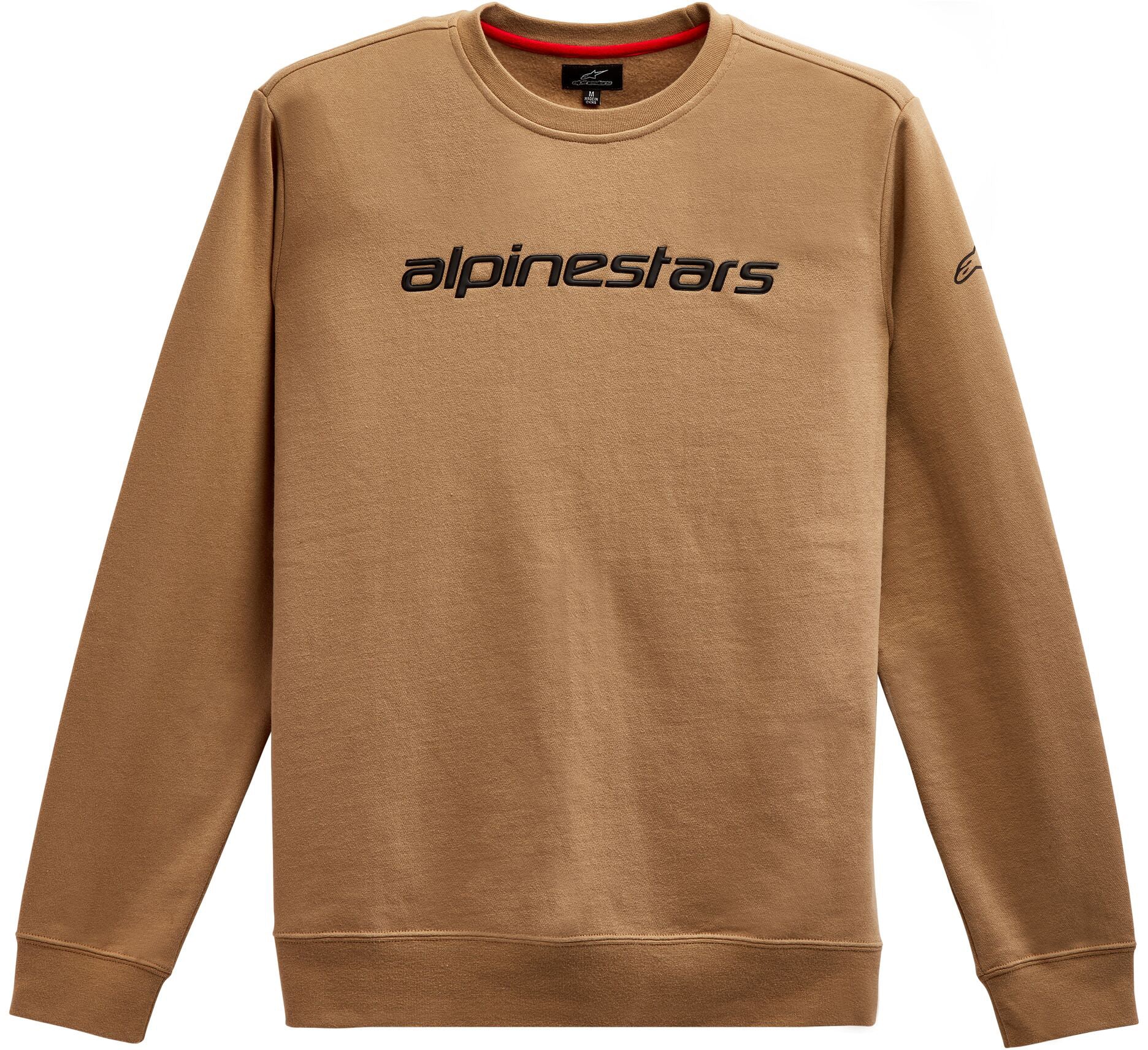Alpinestars Linear Crew Fleece Sand/black Xl - Sand/Black / 2X-Large - Apparel Collection