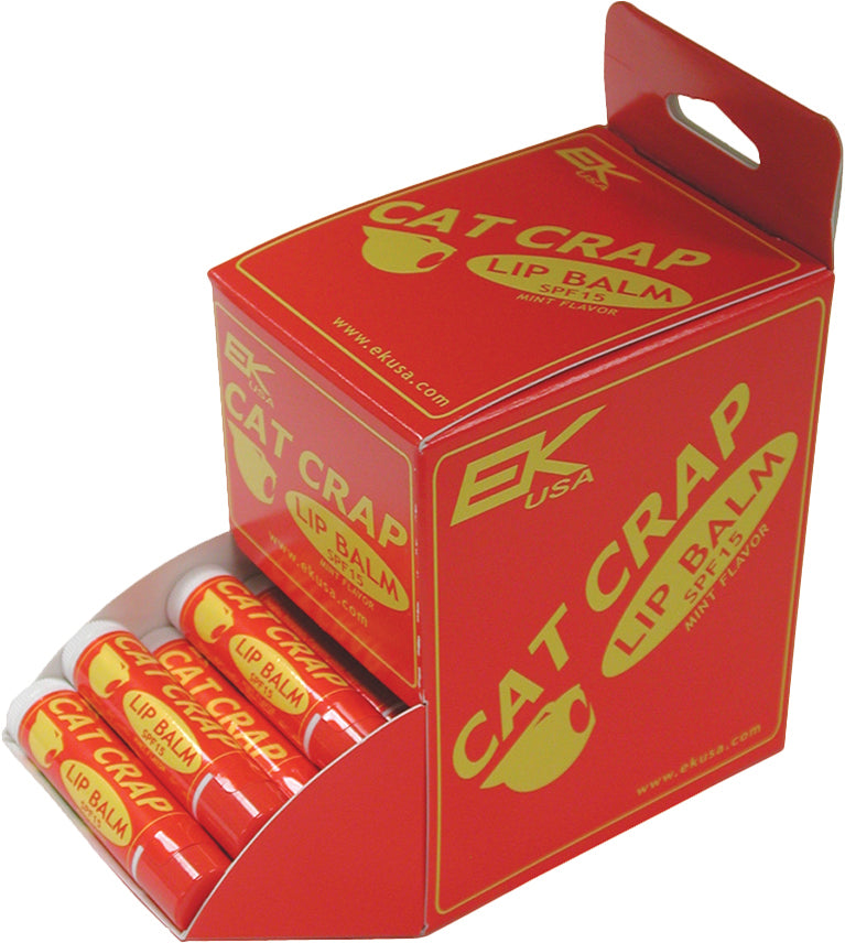 Cat Crap Lip Balm 0.15oz 48/pk Display - Watercraft Collection