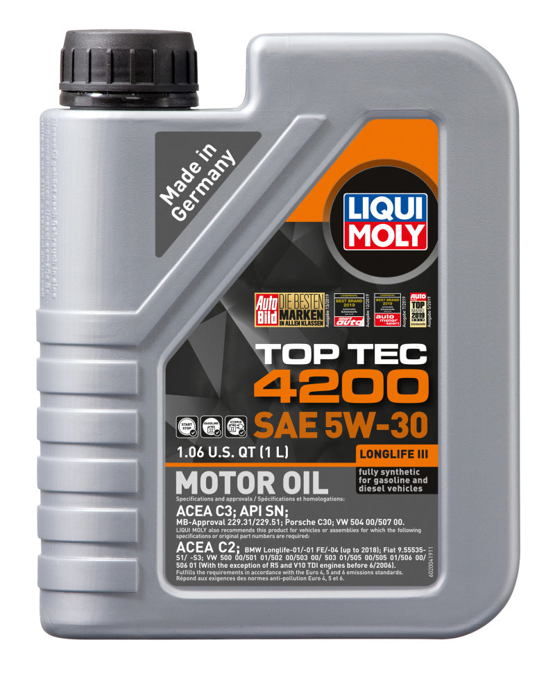LIQUI MOLY 1L Top Tec 4200 New Generation Motor Oil SAE 5W30 - Oils & Filters