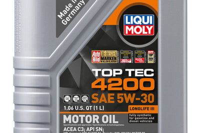 LIQUI MOLY 1L Top Tec 4200 New Generation Motor Oil SAE 5W30 - Oils & Filters