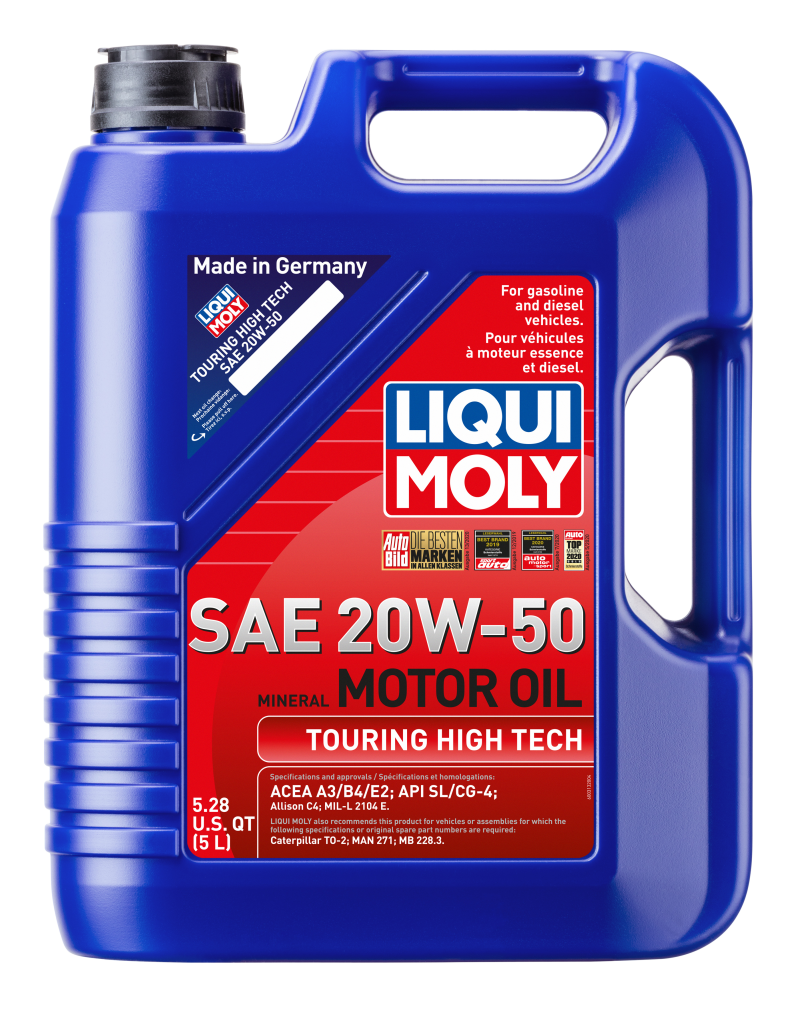LIQUI MOLY 5L Touring High Tech Motor Oil SAE 20W50 - Oils & Filters