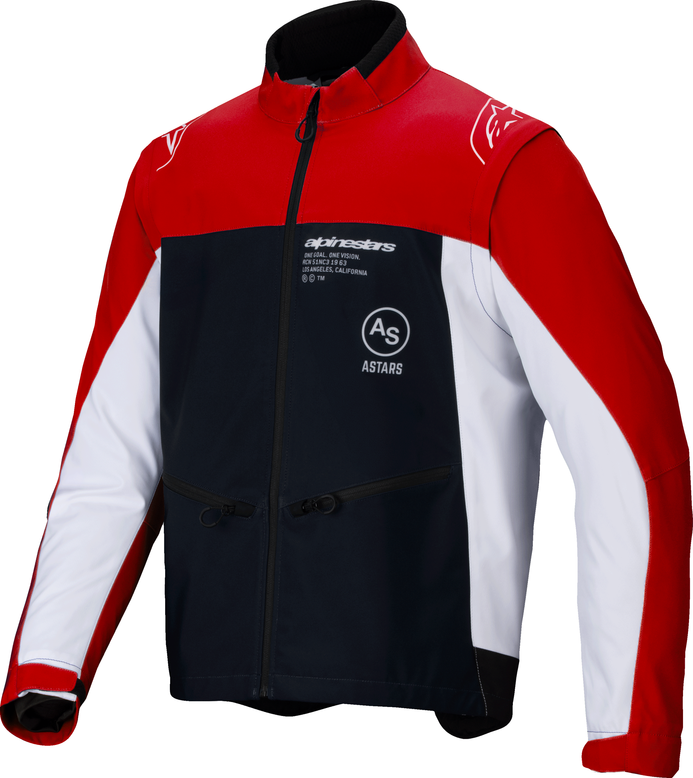 ALPINESTARS Lite Dura Softshell Jacket Black/Bright Red/White Md - Jackets