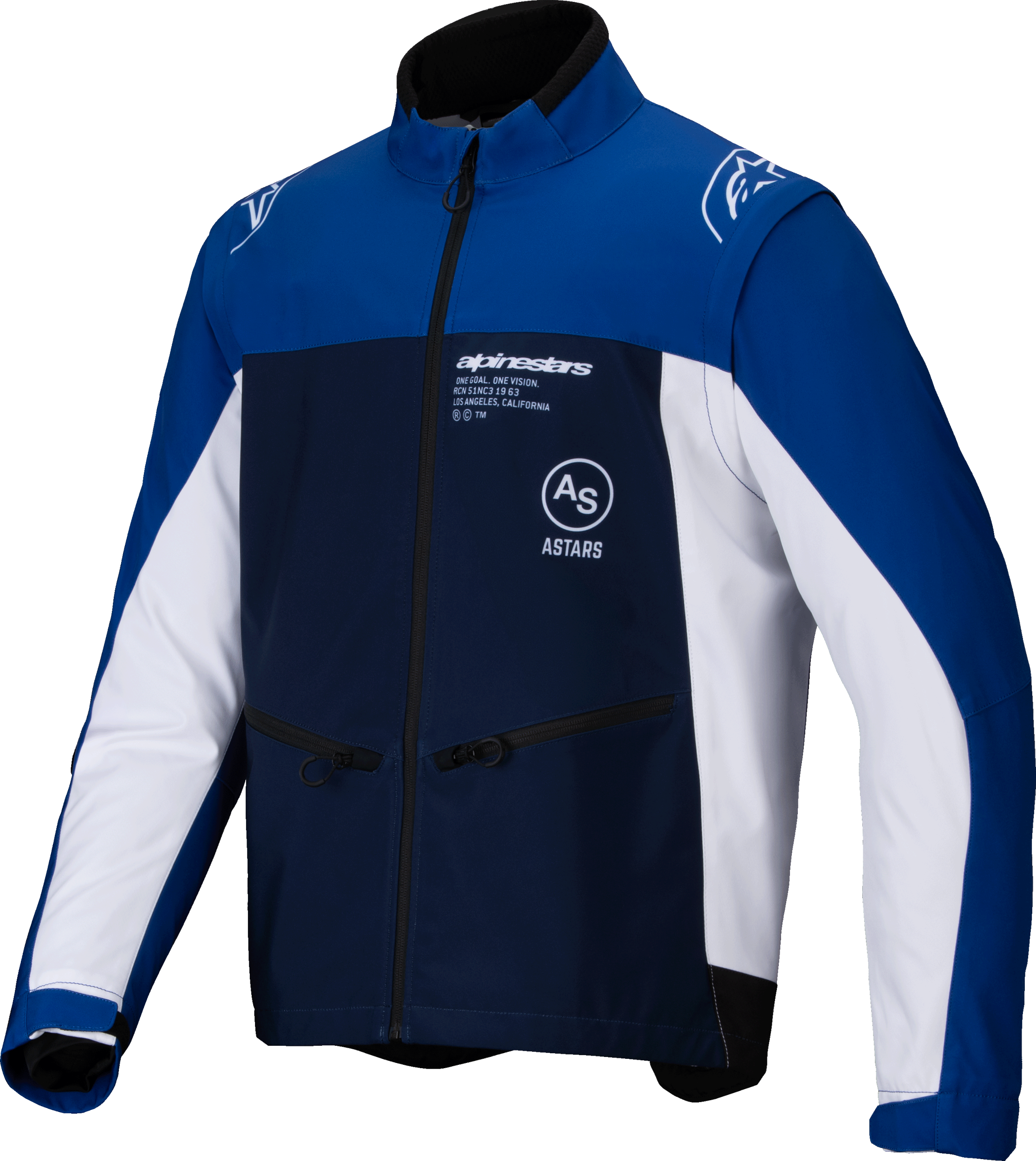 ALPINESTARS Lite Dura Softshell Jacket Navy/Bright Blue/White 3x - Jackets