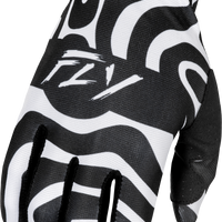 Fly Racing Lite Gloves Abyss White/black Xs - White/Black / 2X-Large