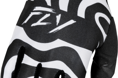 Fly Racing Lite Gloves Abyss White/black Xs - White/Black / 2X-Large