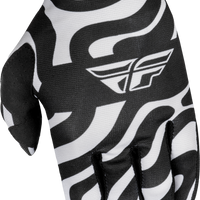 Fly Racing Lite Gloves Abyss White/black Xs - White/Black / 2X-Large
