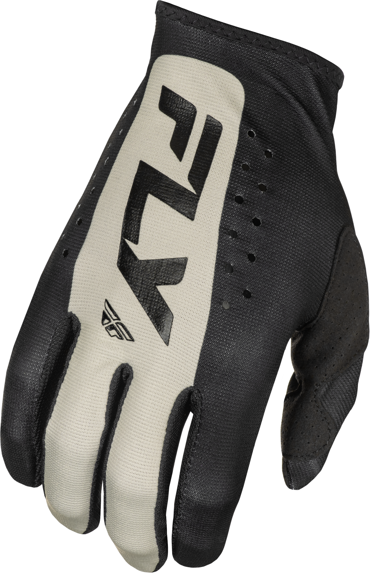 Fly Racing Lite Gloves White/black Xs - Black/Grey / 3X-Large