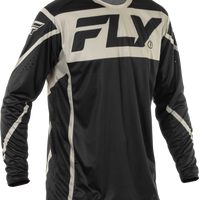 Fly Racing Lite Jersey White/black/mustard Xl - Black/Grey / 2X-Large