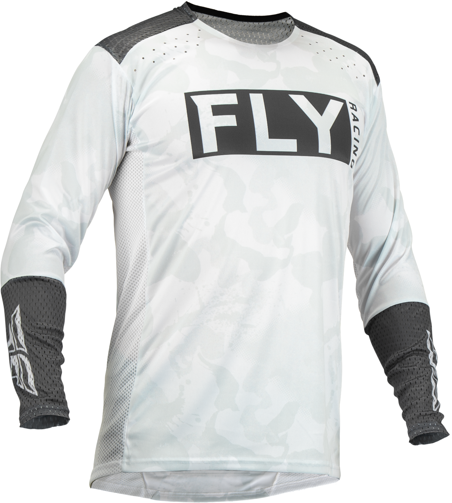 Fly Racing Lite L.e. Stealth Jersey White/grey Xl - White/Grey / 2X-Large