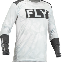 Fly Racing Lite L.e. Stealth Jersey White/grey Xl - White/Grey / 2X-Large