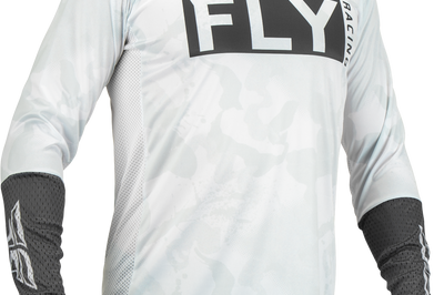 Fly Racing Lite L.e. Stealth Jersey White/grey Xl - White/Grey / 2X-Large