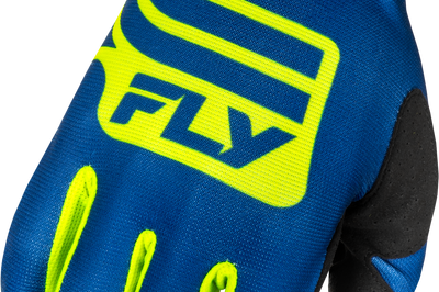 Fly Racing Lite Lancer Gloves Navy/hi-vis Xs - Navy/Hi-Vis Yellow / 2X-Large
