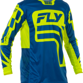 Fly Racing Lite Lancer Jersey Navy/hi-vis Xl - Navy/Hi-Vis Yellow / 2X-Large