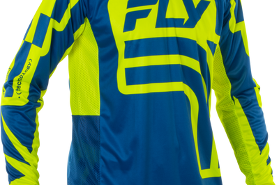 Fly Racing Lite Lancer Jersey Navy/hi-vis Xl - Navy/Hi-Vis Yellow / 2X-Large