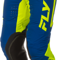 Fly Racing Lite Lancer Pants Ca/ny Navy/hi-vis Sz 38 - Navy/Hi-Vis Yellow / US 26