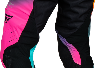 Fly Racing Lite Le Legacy Pants Fuschia/elec Blue/hi-vis Sz 38 - Fuchsia/Electric Blue / US 30