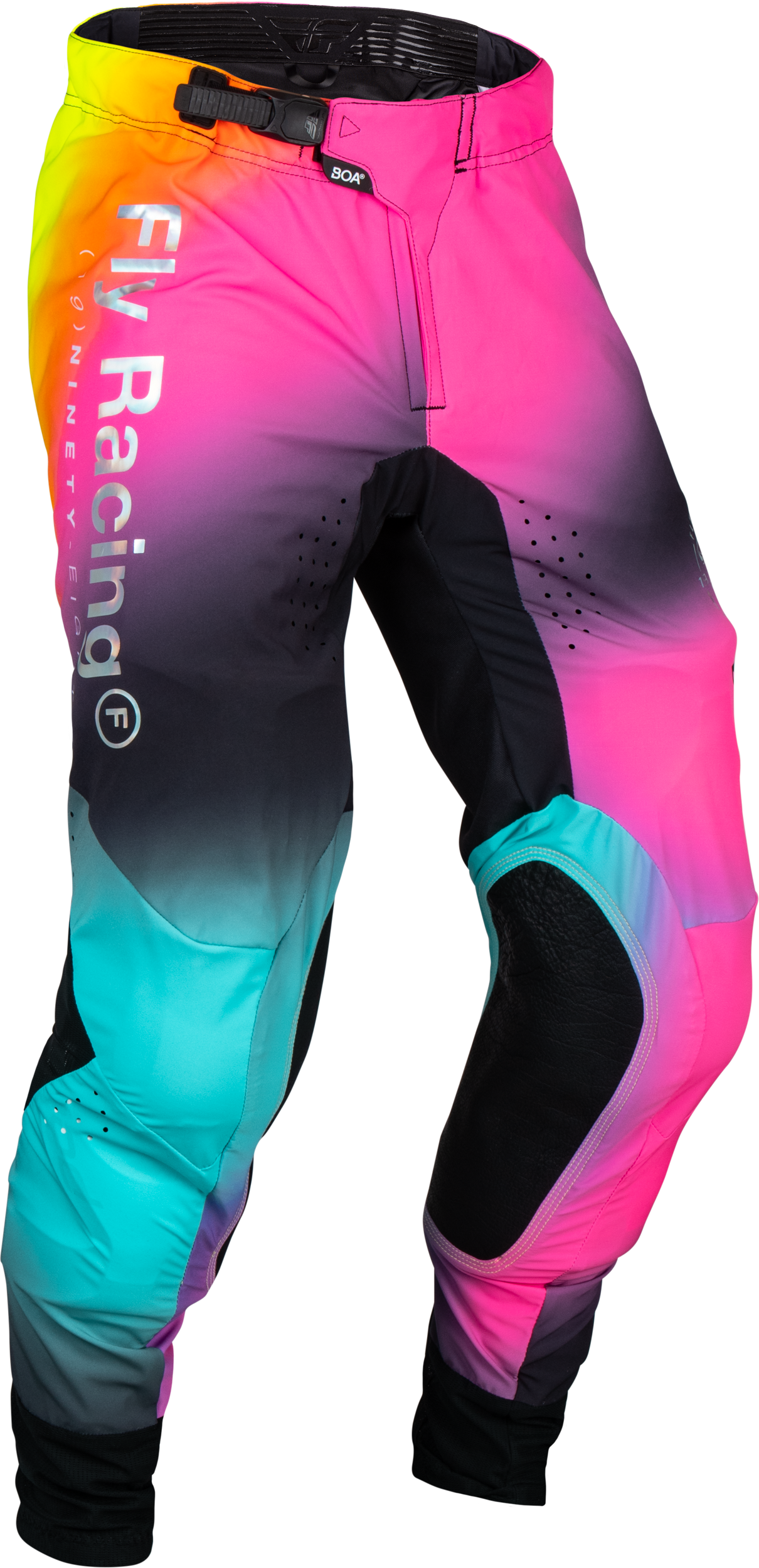 Fly Racing Lite Le Legacy Pants Fuschia/elec Blue/hi-vis Sz 38 - Fuchsia/Electric Blue / US 30