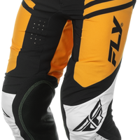 FLY RACING Lite Pants Ca/Ny White/Black/Mustard Sz 34