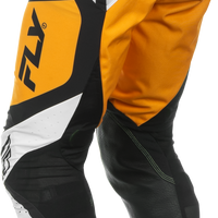FLY RACING Lite Pants Ca/Ny White/Black/Mustard Sz 38