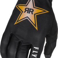 Fly Racing Lite Rockstar Gloves Black/gold Xs - Black/Yellow/White / 2X-Large