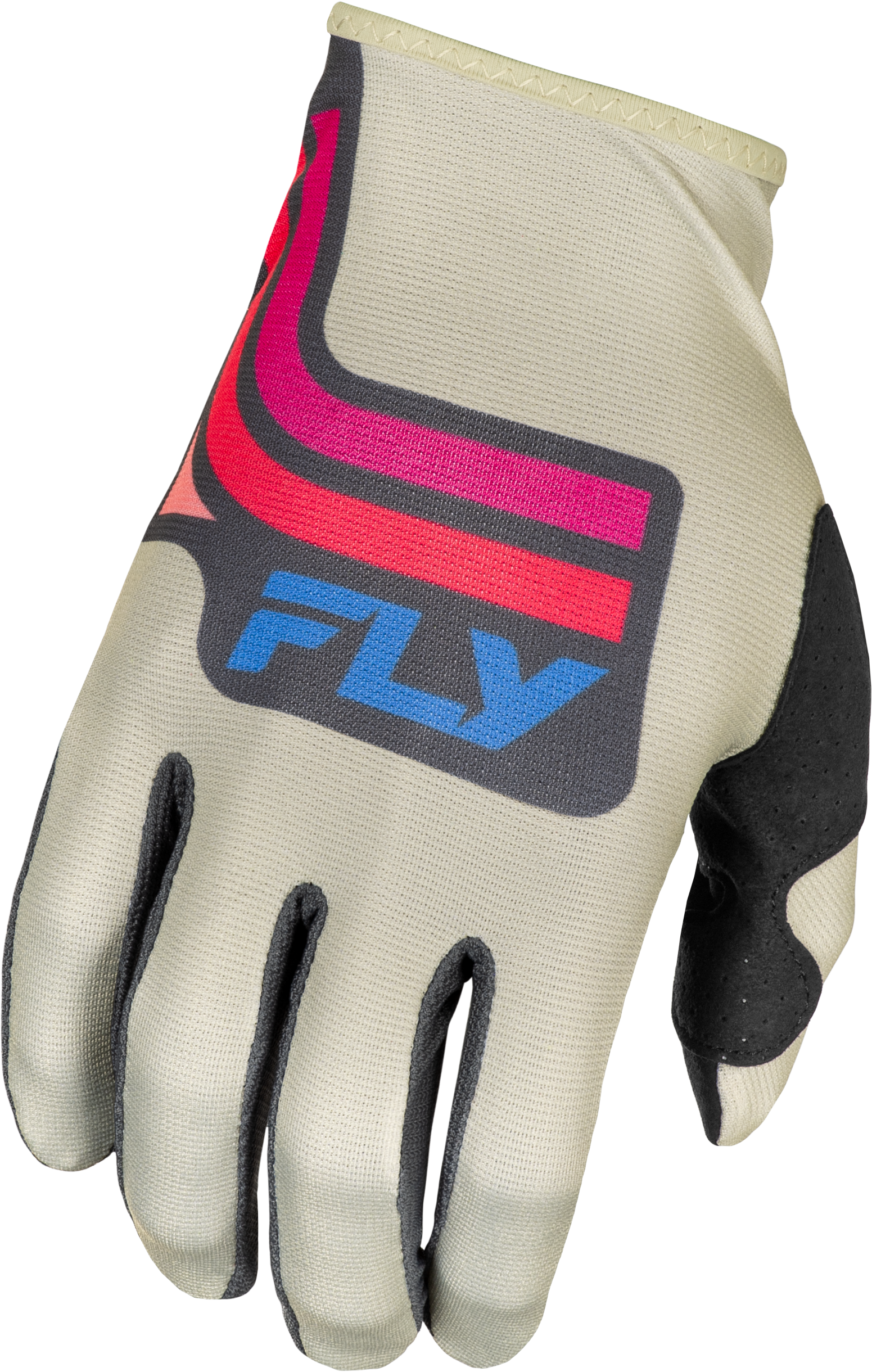 Fly Racing Lite Vice Gloves Light Grey/pink/coral Xs - Grey/Pink/Coral / Large