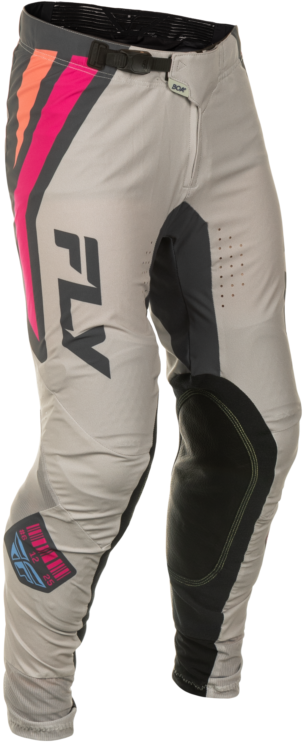 Fly Racing Lite Vice Pants Ca/ny Light Grey/pink/coral Sz 38 - Grey/Pink/Coral / US 30