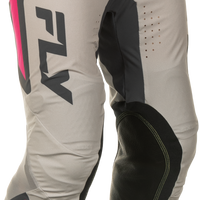 Fly Racing Lite Vice Pants Ca/ny Light Grey/pink/coral Sz 38 - Grey/Pink/Coral / US 30