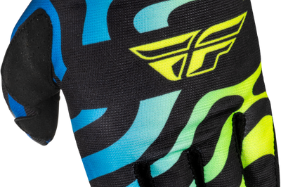 Fly Racing Lite Zen Gloves Black/blue/hi-vis Xs
