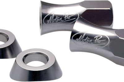 Motion Pro Liteloc Rim Nut And Washer 13mm Black - Silver - Tires & Wheels