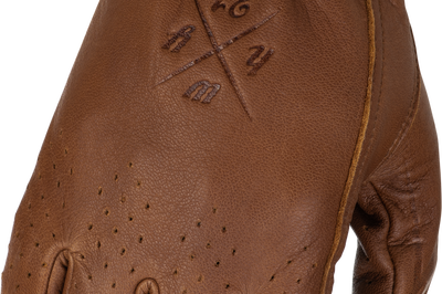 Highway 21 Louie Perforated Gloves Brown Xs - Large - Harddrive Products